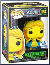 Alice (Curtsying) (Black Light) from Alice in Wonderland - Pop! Vinyl Figures manufactured by Funko [Front]