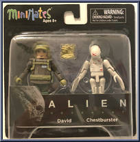 David / Chestburster from Alien - Minimates - Covenant manufactured by Diamond Select [Front]