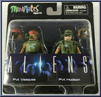 Pvt. Vasquez / Pvt. Hudson from Alien - Minimates - Wave 2 manufactured by Diamond Select [Front]
