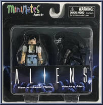 Rescue Mission Ripley / Attacking Alien from Alien - Minimates - TRU - Wave 1 manufactured by Diamond Select [Front]