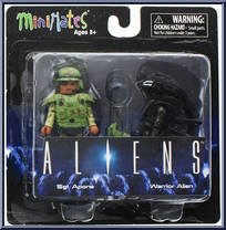 Sgt. Apone / Warrior Alien from Alien - Minimates - Wave 1 manufactured by Diamond Select [Front]