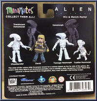 Xenomorph / Translucent Xenomorph from Alien - Minimates - Covenant manufactured by Diamond Select [Back]