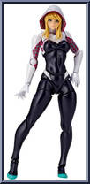 Spider-Gwen from Amazing Yamaguchi Revoltech - Marvel manufactured by Kaiyodo [Loose]