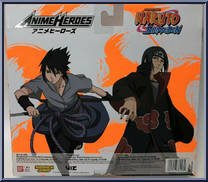 Uchiha Sasuke / Uchiha Itachi from Anime Heroes - Naruto: Shippuden manufactured by Bandai [Back]