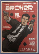 Barry Dylan (Damaged) from Archer - Blind Boxed manufactured by Titan Merchandise [Back]