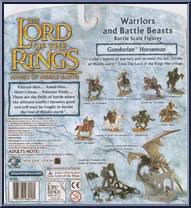 Gondorian Horseman (#1 Rearing) from Armies of Middle Earth - Warriors and Battle Beasts - Wave 3 manufactured by Play Along [Back]