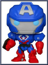 Captain America (Glows in the Dark) from Avengers - Avengers MechStrike Pop! manufactured by Funko [Loose]