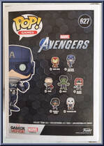 Captain America (Glows in the Dark) (GamerVerse) from Avengers - Avengers Pop! manufactured by Funko [Back]