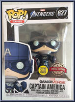 Captain America (Glows in the Dark) (GamerVerse) from Avengers - Avengers Pop! manufactured by Funko [Front]
