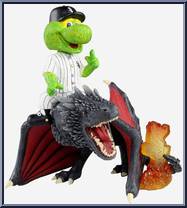 Chicago White Sox Southpaw (Game Of Thrones Mascot On Fire Dragon) from Baseball - Player Bobbles manufactured by Foco [Loose]