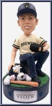 Christian Yelich (Milwaukee Brewers) (Dogs) from Baseball - Player Bobbles manufactured by Foco [Loose]
