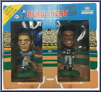 Chipper Jones / Frank Thomas from Baseball Headliners - 1998 Season - XL manufactured by Corinthian [Front]