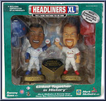 Sammy Sosa / Mark McGwire from Baseball Headliners - 1999 Season - XL manufactured by Corinthian [Front]