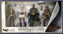 Joker, Harley Quinn, Batman & The Scarecrow from Batman - Arkham Asylum - Box Sets - Video Game manufactured by DC Direct [Front]