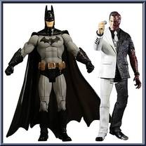 Batman / Two-Face from Batman - Arkham City - 2-Packs manufactured by DC Direct [Loose]