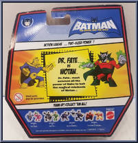 Dr. Fate vs. Wotan from Batman Brave & The Bold - Action League manufactured by Mattel [Back]