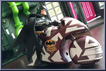 Batcycle from Batman - Crime Squad - Vehicles manufactured by Kenner [Loose]