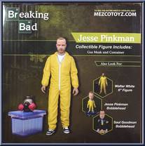 Jesse Pinkman (Black Suit) (Gas Mask & Container) from Breaking Bad - Basic Series manufactured by Mezco [Back]