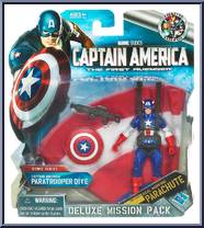 Captain America (Paratrooper Dive) from Captain America - The First Avenger - Deluxe Figures manufactured by Hasbro [Front]