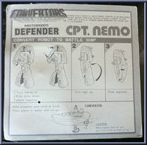 Cpt. Nemo from Convertors - Motorized manufactured by Select [Back]