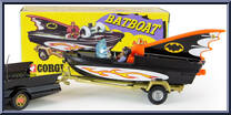 Batboat and Trailer from Corgi Models Club - Basic Series manufactured by Corgi [Loose]