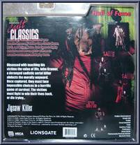 Jigsaw Killer (Saw III) from Cult Classics - Hall of Fame manufactured by Neca [Back]
