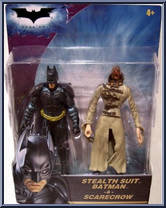 Stealth Suit Batman & Scarecrow from Dark Knight - [3 3/4" Scale] 2-Packs manufactured by Mattel [Front]