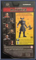 Superman from DC Comics Multiverse - Justice League manufactured by Mattel [Back]