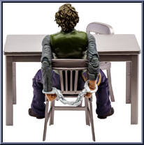 Joker (Interrogation Room) (Gold Label) from DC Multiverse - Dark Knight  manufactured by McFarlane [Loose]