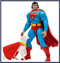 Superman & Krypto from DC Multiverse - Return of Superman manufactured by McFarlane [Loose]