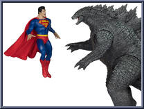 Superman vs. Godzilla from DC Multiverse - Justice League vs. Godzilla vs. Kong manufactured by McFarlane [Loose]