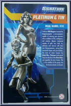 Platinum and Tin from DC Universe - Signature Collection manufactured by Mattel [Back]