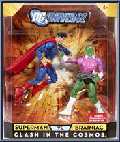 Superman vs. Brainiac: Clash in the Cosmos from DC Universe Classics - 2-Packs manufactured by Mattel [Front]