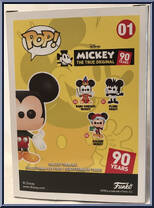 Mickey Mouse (Green / Yellow) from Disney - Mickey True Original Pop! manufactured by Funko [Back]