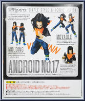 Android 17 from Dragon Ball Z - S.H. Figuarts - Basic Series manufactured by Bandai [Back]