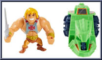 He-Man and Ground Ripper from Eternia Minis - Vehicles manufactured by Mattel [Loose]