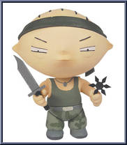 Stewie (Commando) from Family Guy - Series 7 manufactured by Mezco [Loose]