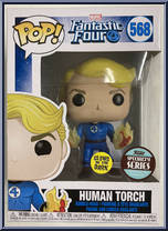 Human Torch (Glows in the Dark) (Specialty Series) from Fantastic Four - Pop! Vinyl Figures manufactured by Funko [Front]