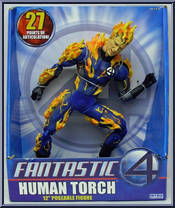 Human Torch from Fantastic Four - Movie - Deluxe Figures manufactured by Toy Biz [Front]