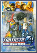 Human Torch (Extreme) from Fantastic Four - Movie - Series 6 manufactured by Toy Biz [Front]