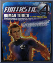 Human Torch from Fantastic Four - Movie - Deluxe Figures manufactured by Toy Biz [Back]
