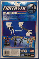 Mr. Fantastic (Spring Attack) from Fantastic Four - Movie - Series 4 manufactured by Toy Biz [Back]