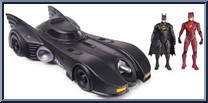 Flash (Young Barry) + Batman + Batmobile Action Figure