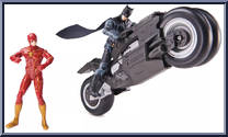 Flash + Batman + Batcycle Action Figure