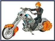 Ghost Rider (Electronic Flame Cycle) from Ghost Rider - Movie - Deluxe Figures manufactured by Hasbro [Loose]