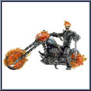 Ultimate Ghost Rider & Flame Bike Action Figure