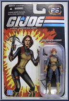 Scarlett from G.I. Joe - 25th Anniversary - Wave  4 manufactured by Hasbro [Front]