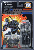 Snake Eyes (v2) from G.I. Joe - 25th Anniversary - Wave  1 manufactured by Hasbro [Front]