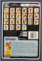 Snow Serpent from G.I. Joe - Classic Collection - Series 10 manufactured by Hasbro [Back]