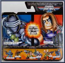 Snake Eyes & Timber / Zartan from G.I. Joe - Combat Heroes - Wave 1 manufactured by Hasbro [Back]